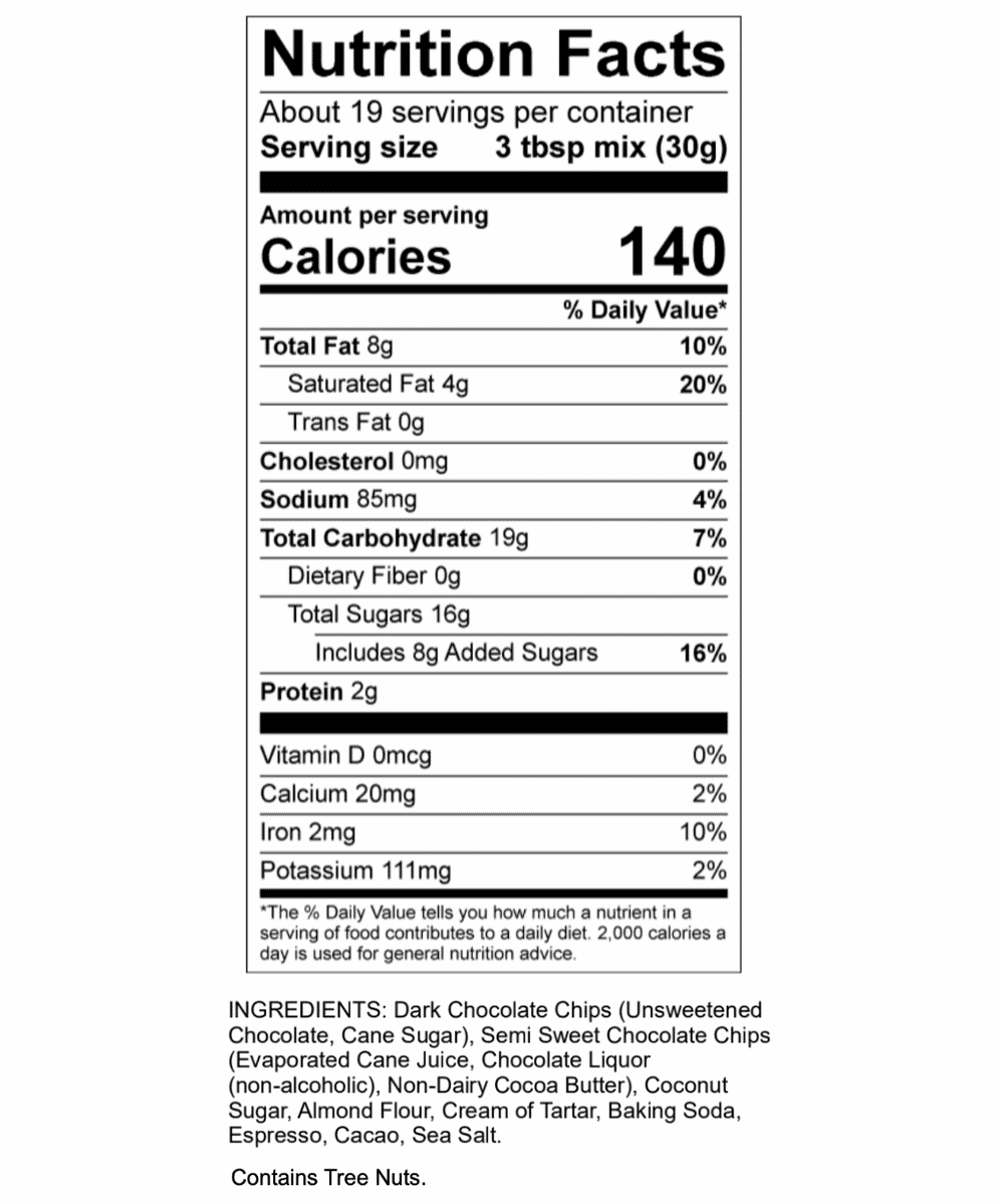 Nutrition Label