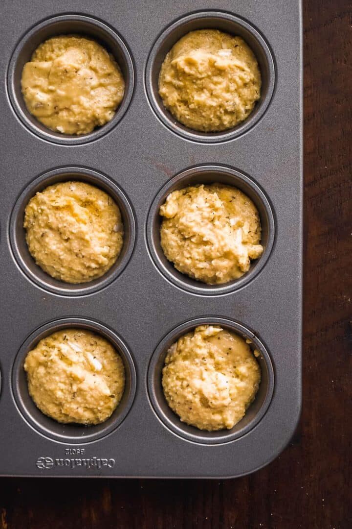 Savory Goat Cheese Gluten free Muffins The Fit Peach