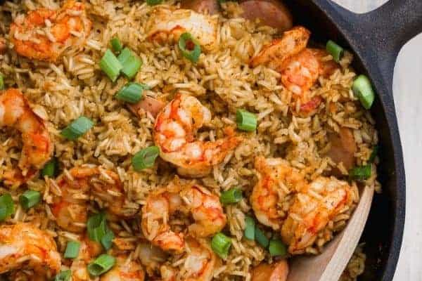 Cajun Shrimp Rice Skillet Recipe - The Fit Peach