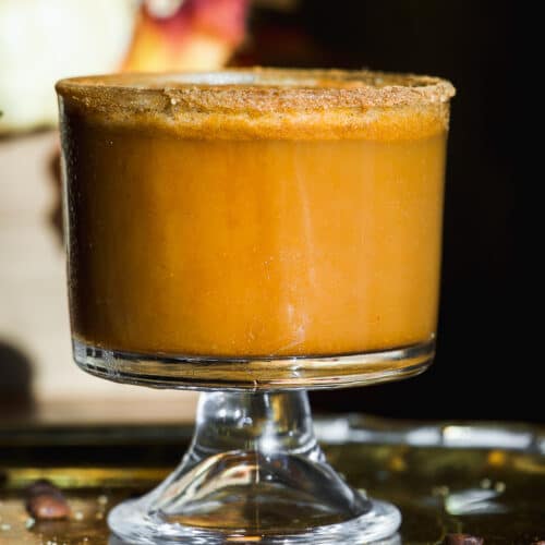 Pumpkin spice martini with espresso.