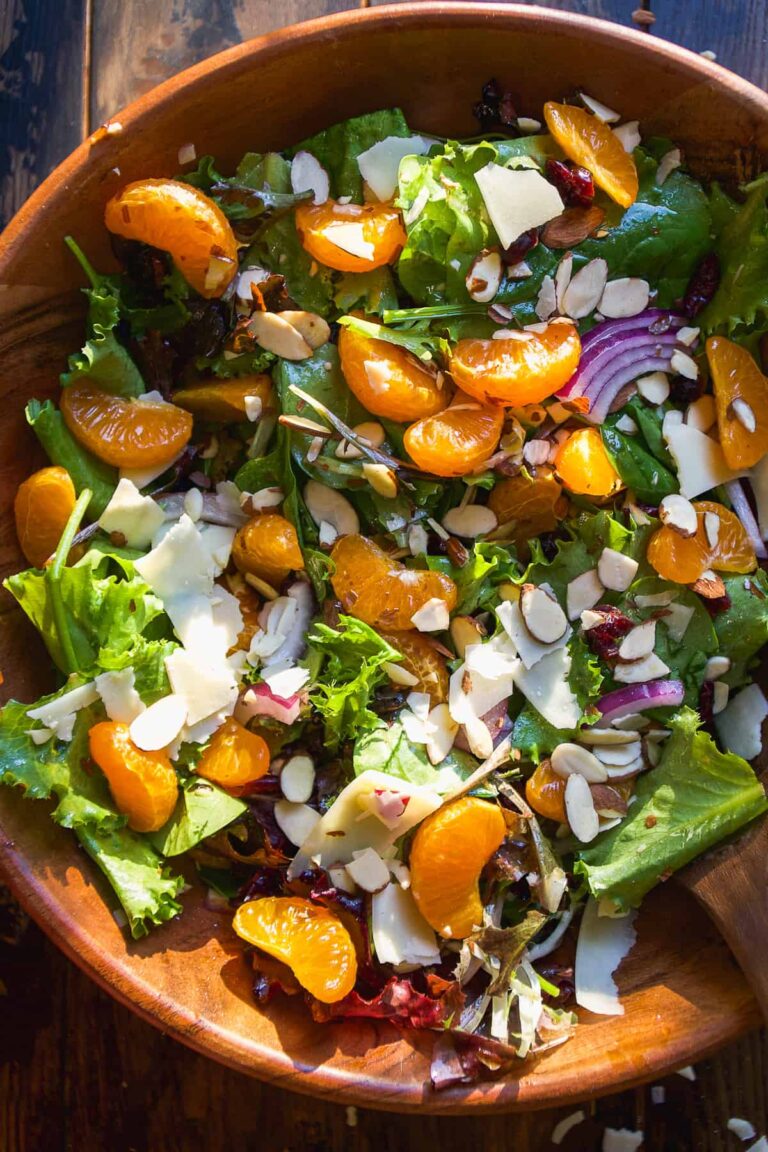 Orange Mandarin Salad - The Fit Peach
