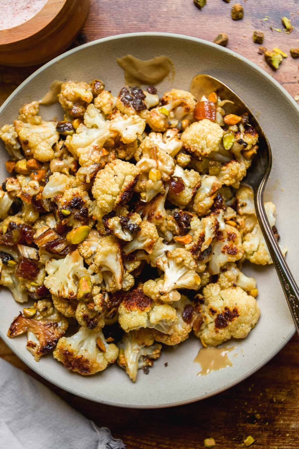 Tahini Roasted Cauliflower - The Fit Peach