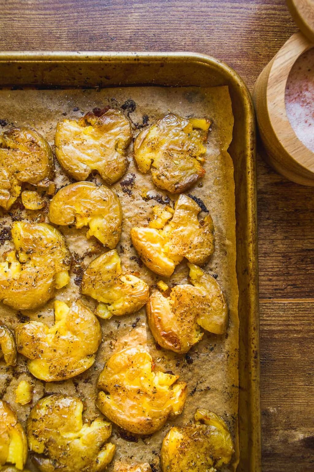 Smashed Fingerling Potatoes Recipe The Fit Peach