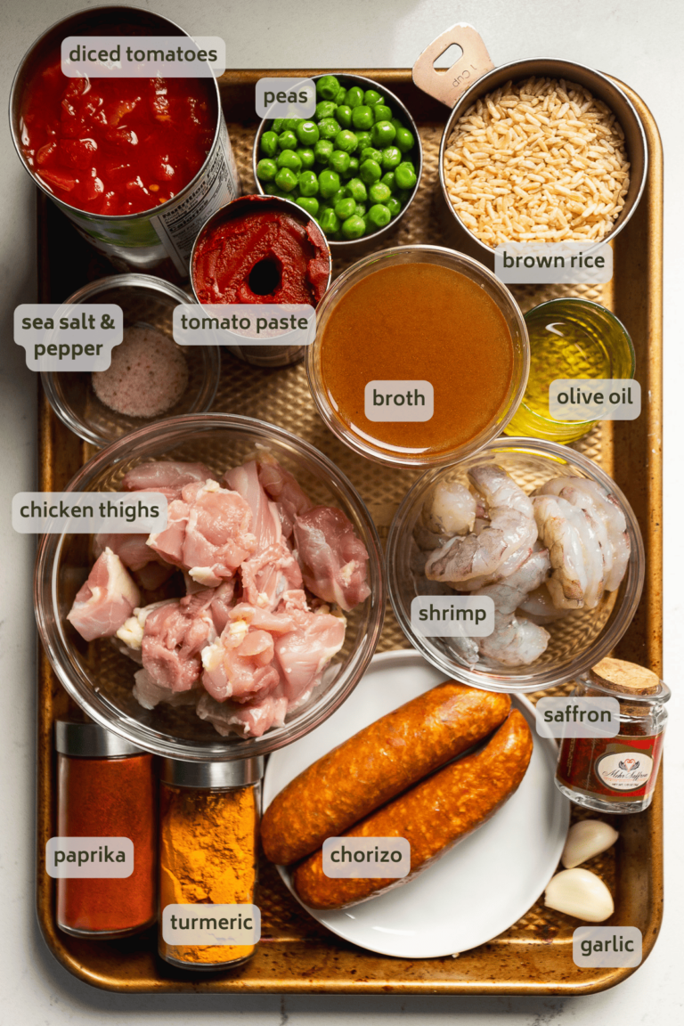 Chicken And Chorizo Paella The Fit Peach chicken-and-chorizo-paella-the-fit-peach