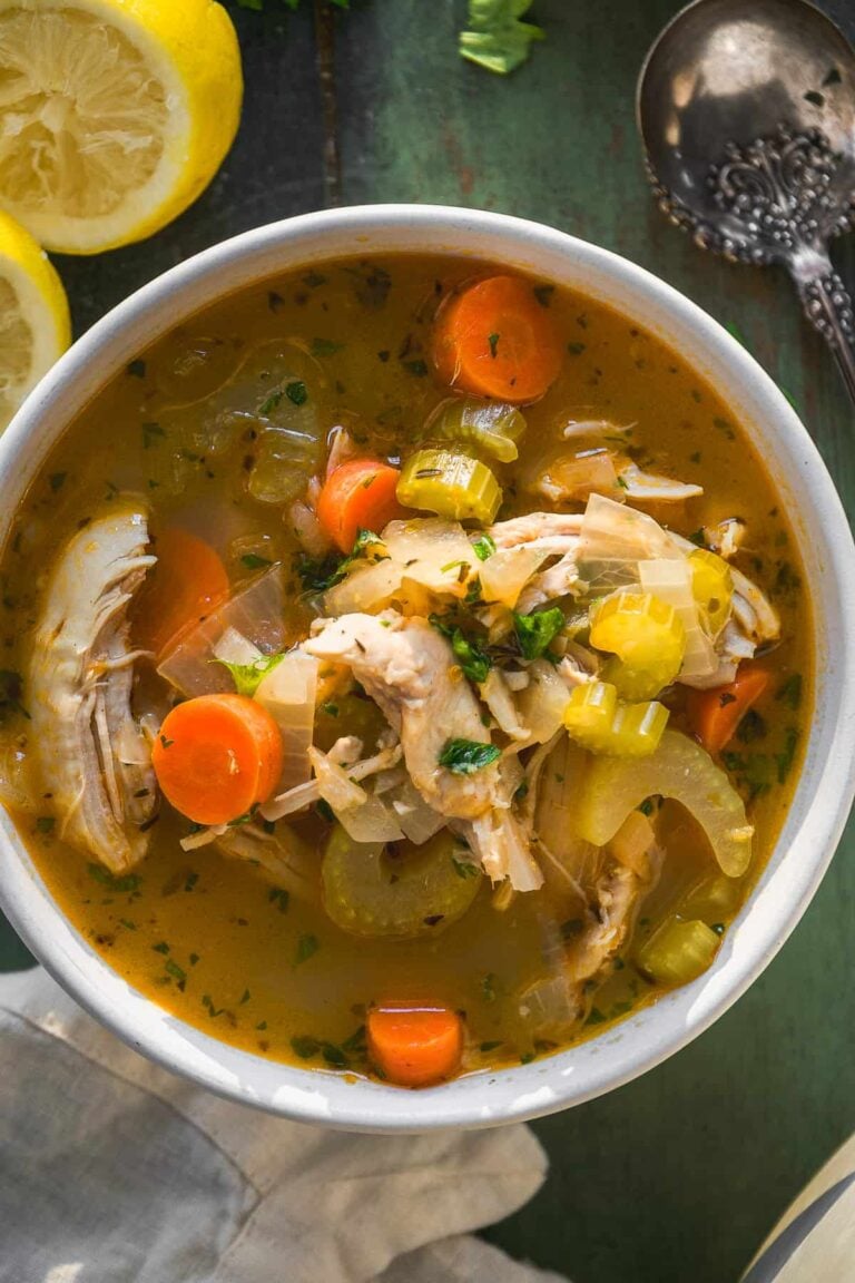 Healthy Chicken Soup Recipe The Fit Peach
