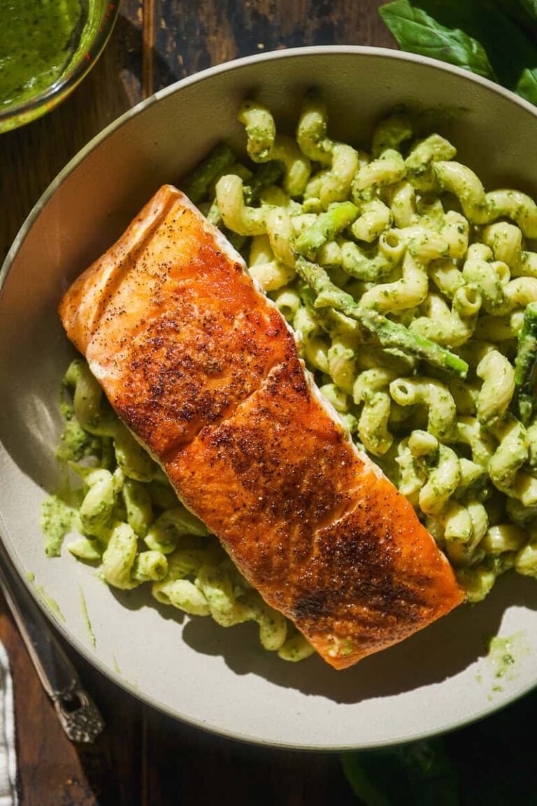 Salmon Pesto Pasta